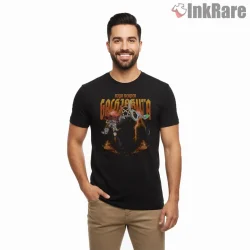 Riyo Reaper Lightning Strike Action Anime Shirt on black short sleeve shirt for men graphic tee
