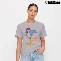 Women’s Roadrunner Beep Beep Looney Tunes Cartoon Signature T-Shirt in sport grey | Soft, Flattering Fit