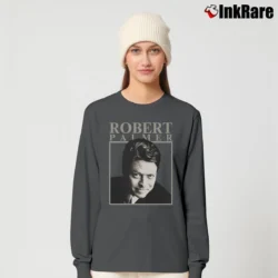 Women’s robert palmer retro 80s addicted to love music Long-Sleeve Top in charcoal | Sleek, Versatile, All-Season