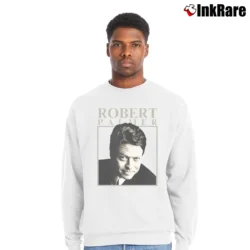 Men’s robert palmer retro 80s addicted to love music Crewneck Sweatshirt in white | Cozy Fabric, Clean Style