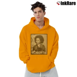 Men’s roberta flack classic style soul music legend Pullover Hoodie in orange | Cozy, Durable, Modern Fit