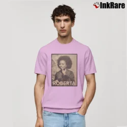 Men’s roberta flack classic style soul music legend Classic T-Shirt in light pink | Soft, Breathable Everyday Wear