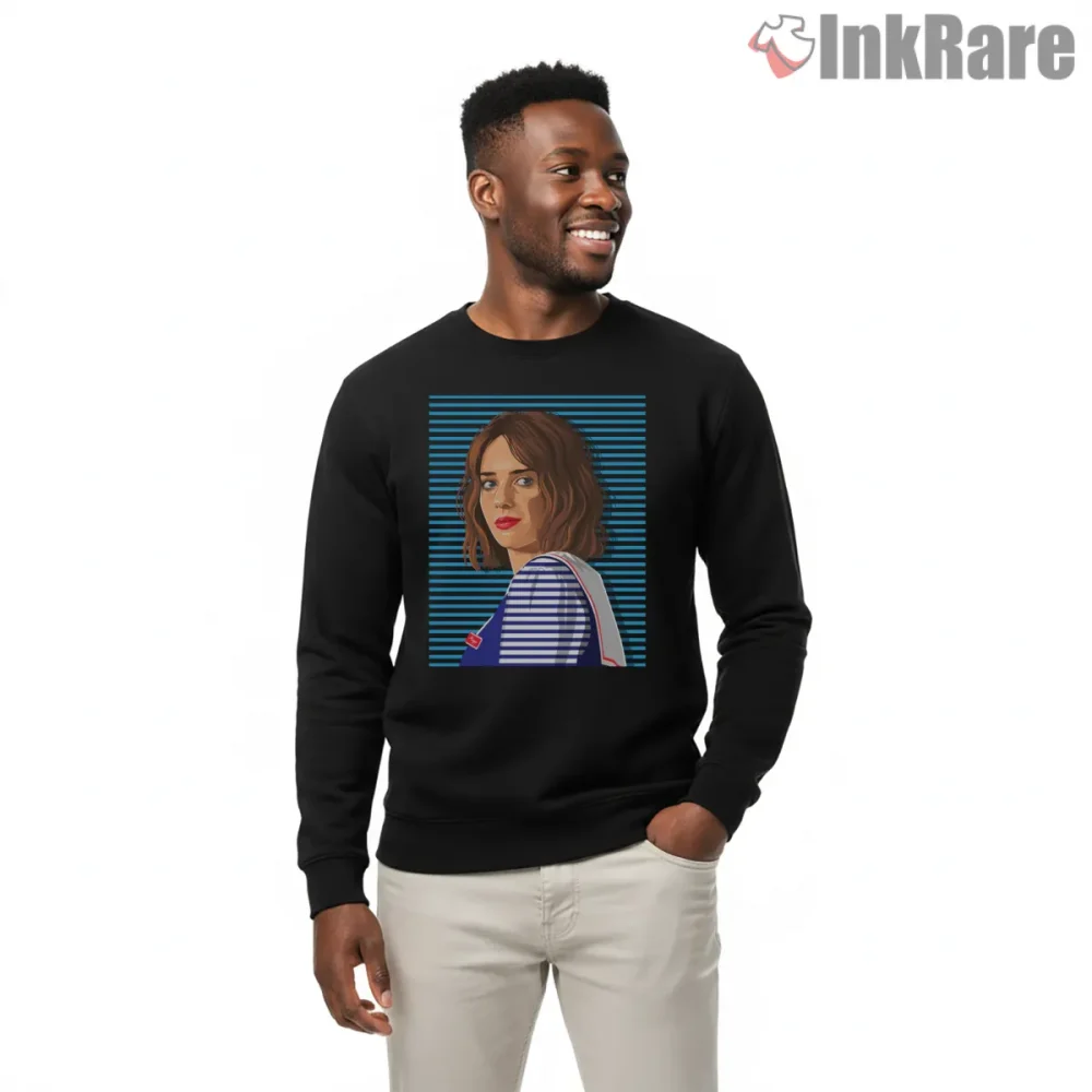 Robin Buckley Retro Portrait Hawkins Shirt on graphic shirt for men graphic tee