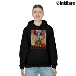 Women’s robin trower guitar maestro blues rock icon Cozy Hoodie in black | Warm, Structured, Stylish