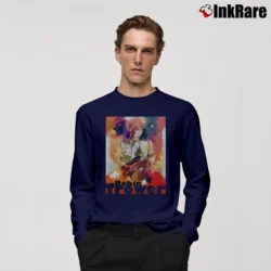 Men’s robin trower guitar maestro blues rock icon Long-Sleeve Shirt in navy | Sleek, Lightweight, Year-Round Wear