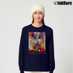 Women’s robin trower guitar maestro blues rock icon Long-Sleeve Top in navy | Sleek, Versatile, All-Season