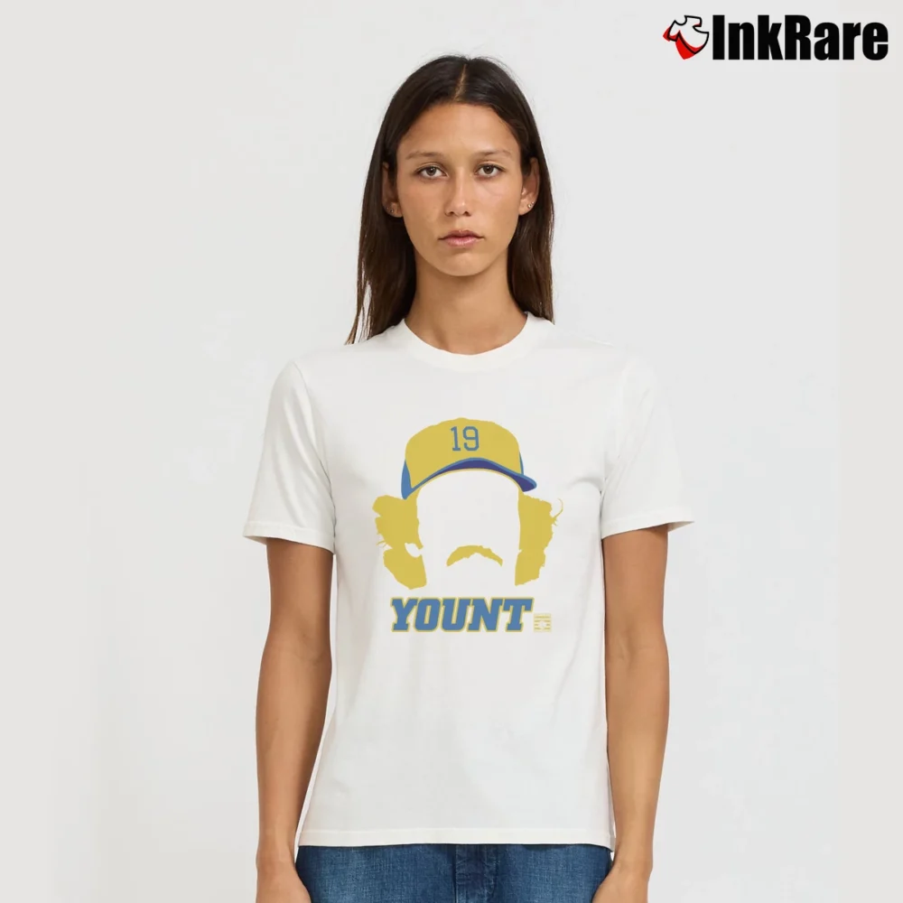 Women’s Robin Yount Silhouette Signature T-Shirt in white | Soft, Flattering Fit