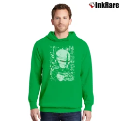 Men’s RoboCop Your Move Creep Pullover Hoodie in irish green | Cozy, Durable, Modern Fit