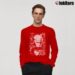 Men’s RoboCop Your Move Creep Long-Sleeve Shirt in red | Sleek, Lightweight, Year-Round Wear