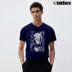 Men’s RoboCop Your Move Creep V-Neck Tee in navy | Sharp, Breathable, Everyday Staple
