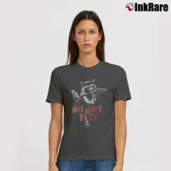 Women’s Rocket Raccoon Do Not Pet Marvel Signature T-Shirt in charcoal | Soft, Flattering Fit