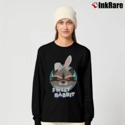Women’s Rocket Raccoon Easter Bunny Sweet Rabbit Marvel Long-Sleeve Top in black | Sleek, Versatile, All-Season