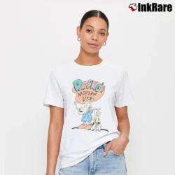 Women’s Rocko's Modern Life Retro Cartoon Signature T-Shirt in white | Soft, Flattering Fit