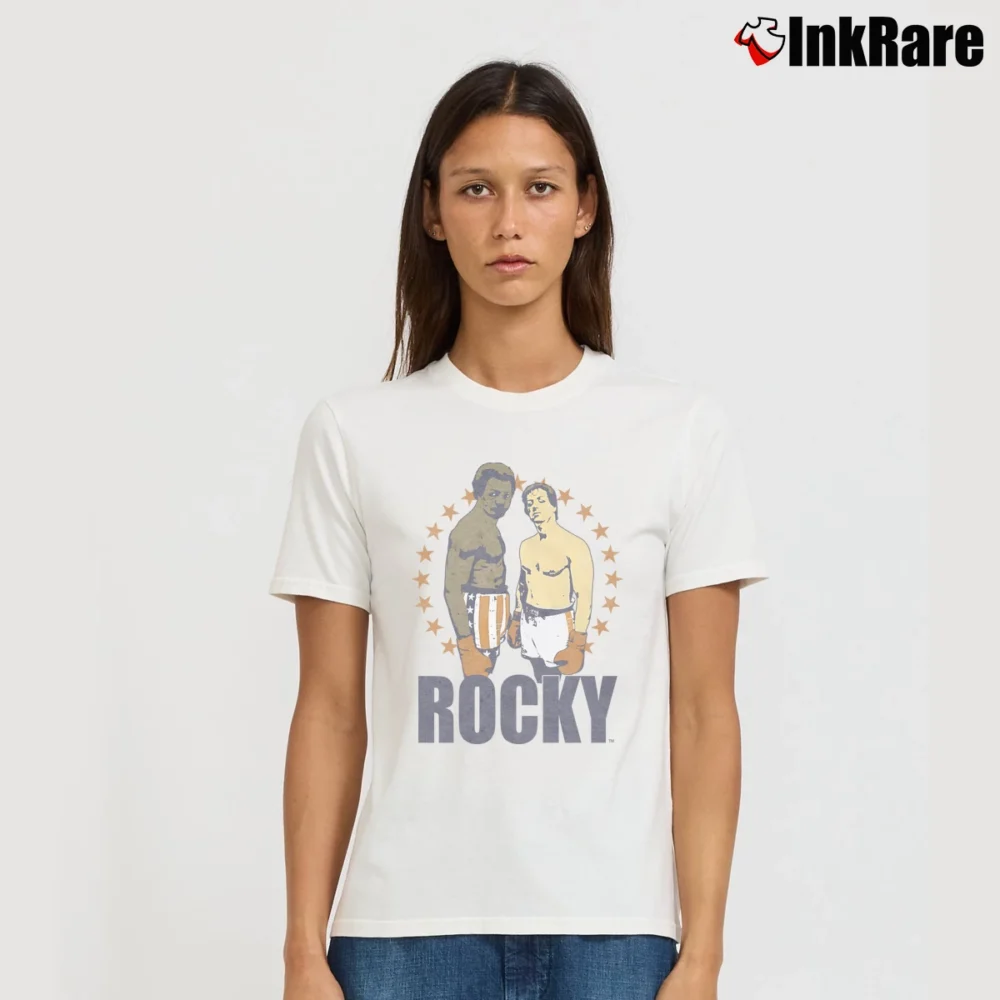 Women’s Rocky Balboa Apollo Creed T-Shirt in white | Soft, Flattering Fit