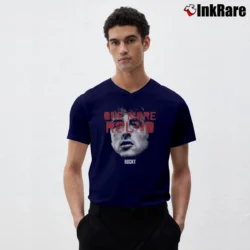 Men’s Rocky Balboa One More Round V-Neck Tee in navy | Sharp, Breathable, Everyday Staple