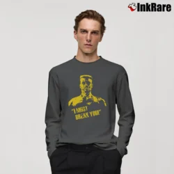 Men’s Rocky Ivan Drago I Must Break You Long-Sleeve Shirt in charcoal | Sleek, Lightweight, Year-Round Wear