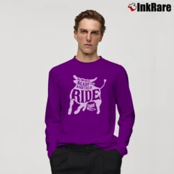 Men’s Rodeo Bull Arfar Long-Sleeve Shirt in purple | Sleek, Lightweight, Year-Round Wear