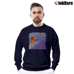 Men’s Roger Waters Hitch Hiking Crewneck Sweatshirt in navy | Cozy Fabric, Clean Style
