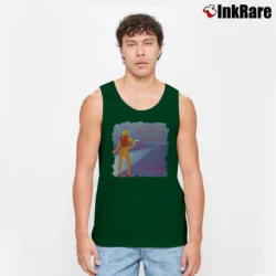 Men’s Roger Waters Hitch Hiking Tank Top in forest green | Breathable, Active-Friendly Design