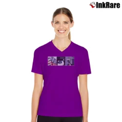 Women’s Roger Waters In The Flesh 90s Tour V-Neck Tee in purple | Chic Neckline, Soft Texture