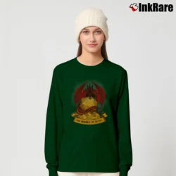 Women’s Roll Dragon D20 Dice RPG Long-Sleeve Top in forest green | Sleek, Versatile, All-Season