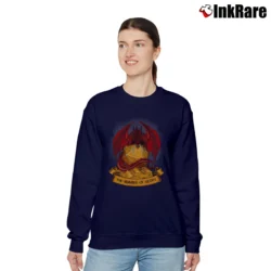 Women’s Roll Dragon D20 Dice RPG Relaxed Sweatshirt in navy | Soft, Laid-Back Vibe