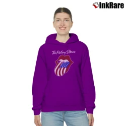 Women’s Rolling Stones 1981 North American Tour Concert Cozy Hoodie in purple | Warm, Structured, Stylish