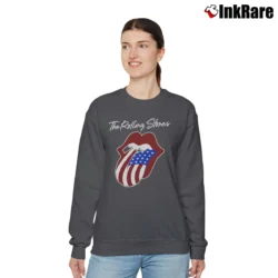 Women’s Rolling Stones 1981 North American Tour Concert Relaxed Sweatshirt in charcoal | Soft, Laid-Back Vibe