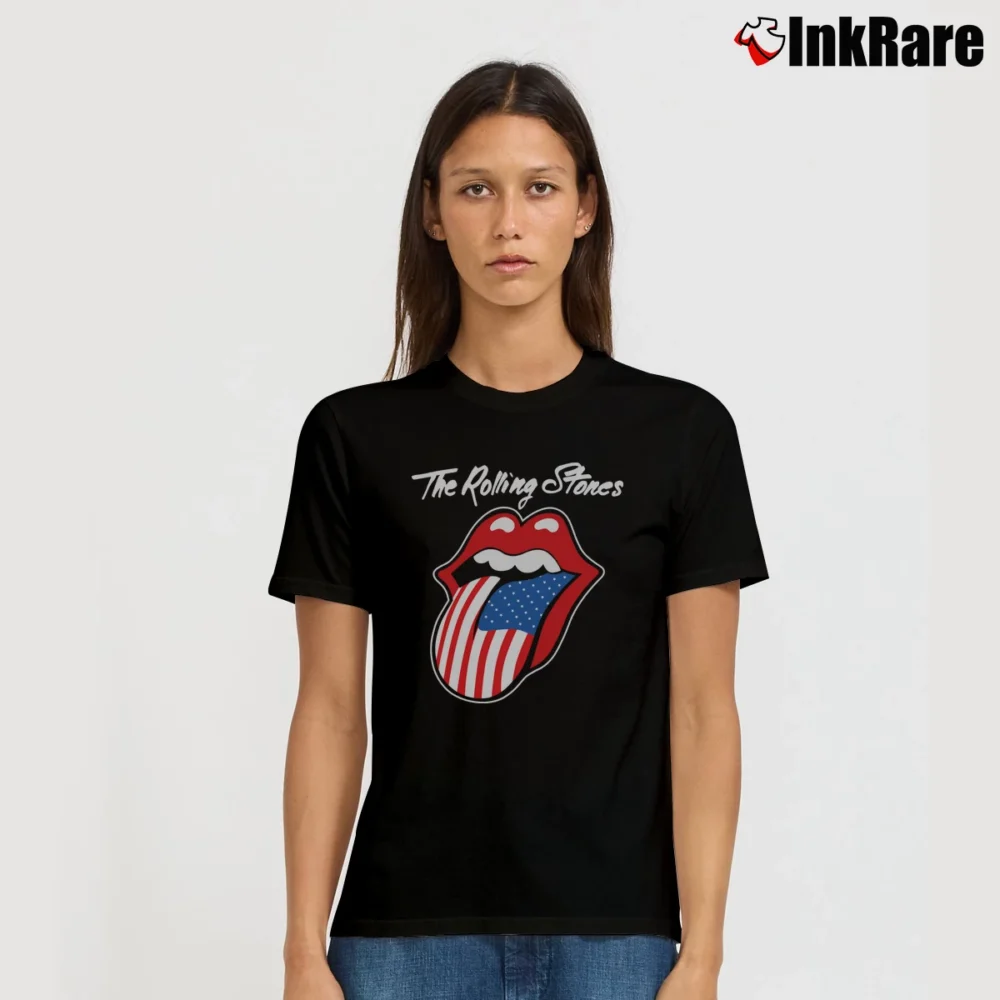 Women’s Rolling Stones 1981 North American Tour Rock Signature T-Shirt in black | Soft, Flattering Fit