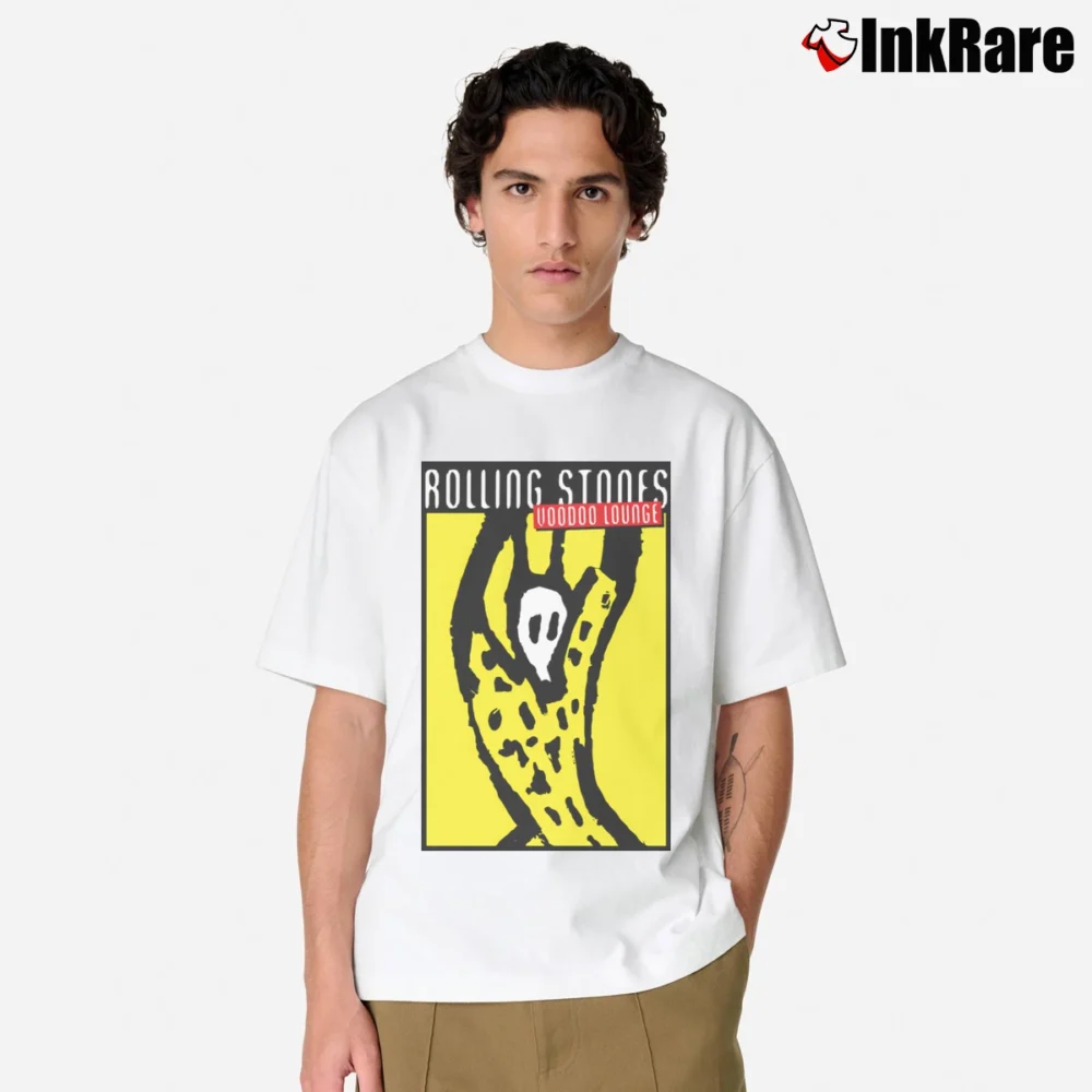 Men’s Rolling Stones 1994 - 1995 Voodoo Lounge Concert Tour Classic T-Shirt in white | Soft, Breathable Everyday Wear