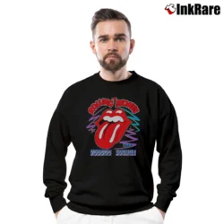 Men’s Rolling Stones 1994 Voodoo Lounge Tour Crewneck Sweatshirt in black | Cozy Fabric, Clean Style