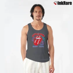 Men’s Rolling Stones 1994 Voodoo Lounge Tour Tank Top in charcoal | Breathable, Active-Friendly Design
