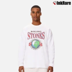 Men’s Rolling Stones 1995 Voodoo Lounge World Tour Classic Long-Sleeve Shirt in white | Sleek, Lightweight, Year-Round Wear
