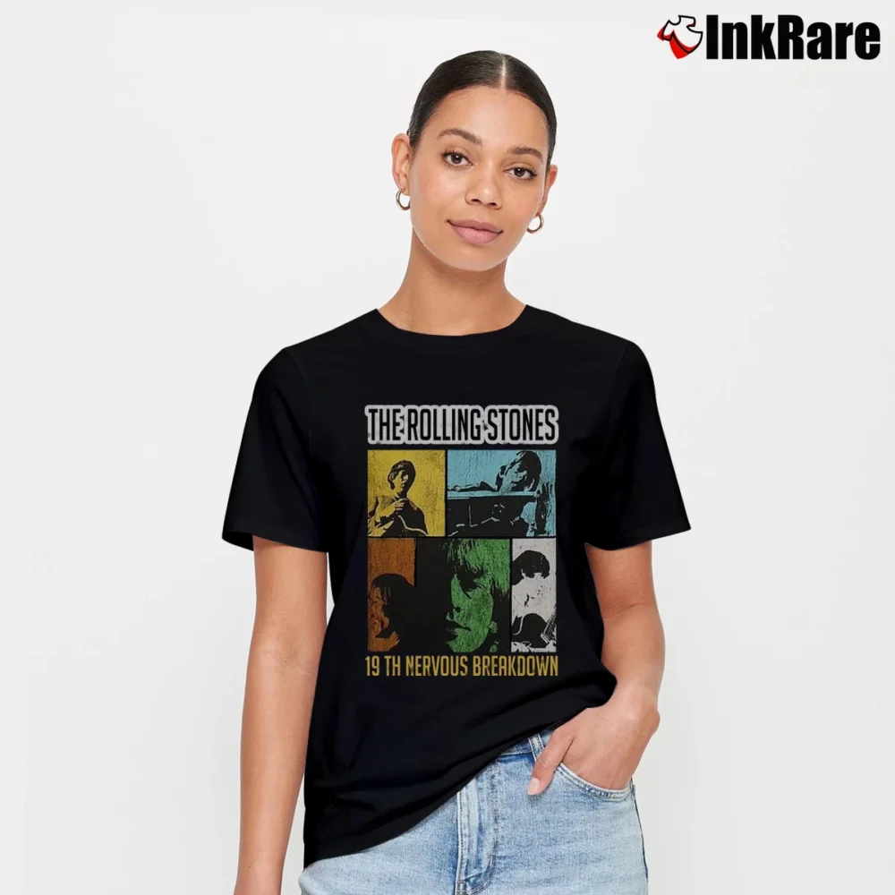 Women’s Rolling Stones 19th Nervous Breakdown Signature T-Shirt in black | Soft, Flattering Fit