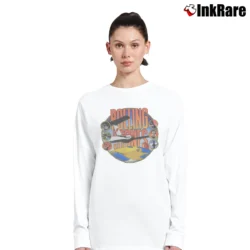 Women’s Rolling Stones Around The World for Rock Music Fans Long-Sleeve Top in white | Sleek, Versatile, All-Season