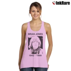 Women’s Rolling Stones Brian Jones 1942 1969 for Rock Fans Tank Top in light pink | Lightweight, Movement-Friendly