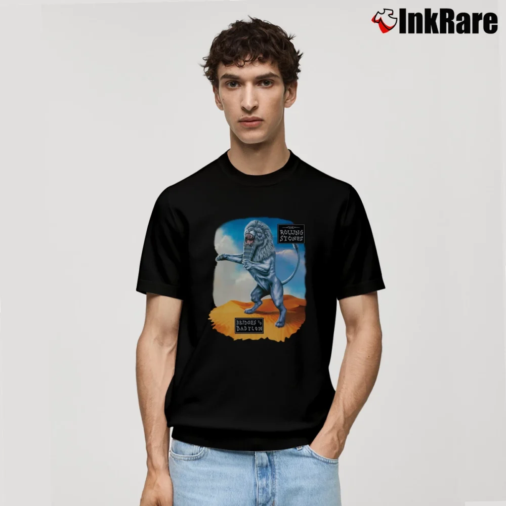 Men’s Rolling Stones Bridges To Babylon World Tour Classic T-Shirt in black | Soft, Breathable Everyday Wear