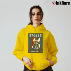 Women’s Rolling Stones Chicago IL No Filter Soldier Field Cozy Hoodie in yellow | Warm, Structured, Stylish