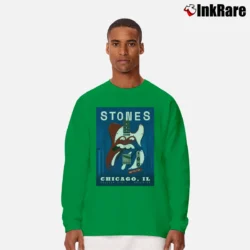 Men’s Rolling Stones Chicago IL No Filter Soldier Field Long-Sleeve Shirt in irish green | Sleek, Lightweight, Year-Round Wear