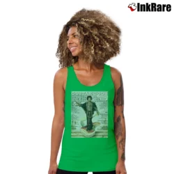 Women’s Rolling Stones Jimi Hendrix Guitar Gods Tank Top in irish green | Lightweight, Movement-Friendly