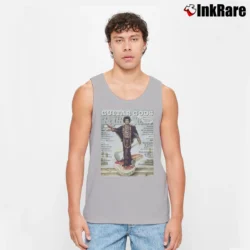 Men’s Rolling Stones Jimi Hendrix Guitar Gods Tank Top in sport grey | Breathable, Active-Friendly Design