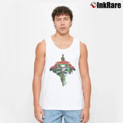 Men’s Rolling Stones Keith Richards And The X Pensive Winos Tour 1988 Tank Top in white | Breathable, Active-Friendly Design
