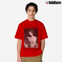 Men’s Rolling Stones Mick Jagger Swagger Classic Rock Band Classic T-Shirt in red | Soft, Breathable Everyday Wear
