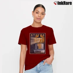Women’s Rolling Stones No Filter 2019 Foxborough Tour for Rock Fans Signature T-Shirt in maroon | Soft, Flattering Fit