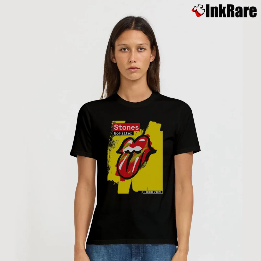 Women’s Rolling Stones No Filter US Tour 2019 Signature T-Shirt in black | Soft, Flattering Fit
