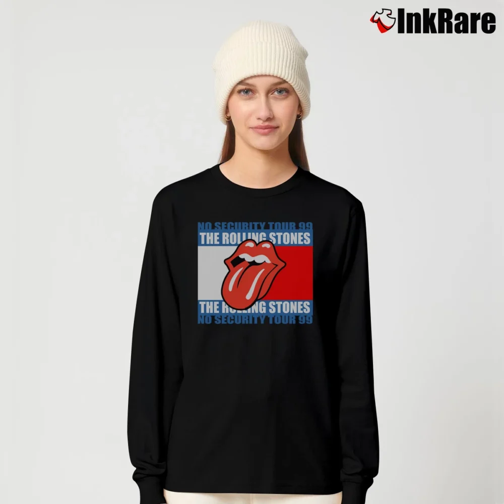 Women’s Rolling Stones No Security Tour Long-Sleeve Top in black | Sleek, Versatile, All-Season