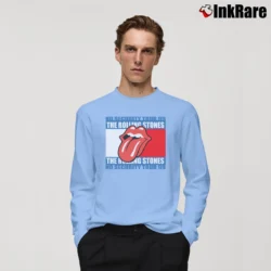 Men’s Rolling Stones No Security Tour Long-Sleeve Shirt in light blue | Sleek, Lightweight, Year-Round Wear