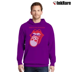 Men’s Rolling Stones Skull Tongue for Rock Fans Pullover Hoodie in purple | Cozy, Durable, Modern Fit