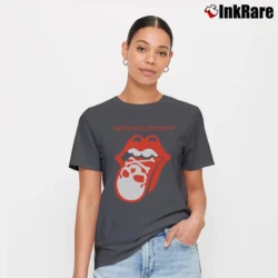 Women’s Rolling Stones Skull Tongue for Rock Fans Signature T-Shirt in charcoal | Soft, Flattering Fit