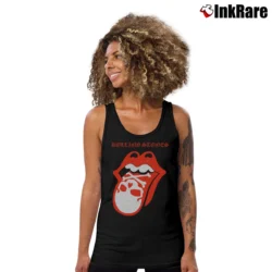Women’s Rolling Stones Skull Tongue for Rock Fans Tank Top in black | Lightweight, Movement-Friendly